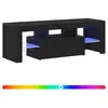 Image de Vidaxl meuble tv chêne noir 120 x 35 x 40 cm bois d'ingénierie