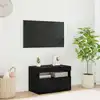 Image de Meuble Tv Avec Led Chêne Noir 60 X 35 X 40 Cm Bois D'ingénierie Vidaxl