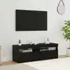 Image de Meuble Tv 2 Pcs Chêne Noir 60 X 35 X 40 Cm Bois D'ingénierie Vidaxl