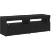 Image de Vidaxl meuble tv 2 pcs chêne noir 60 x 35 x 40 cm bois d'ingénierie