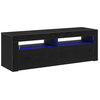 Image de Vidaxl meuble tv chêne noir 120 x 35 x 40 cm bois d'ingénierie