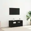 Image de Meuble Tv Chêne Noir 90 X 35 X 40 Cm Bois D'ingénierie Vidaxl
