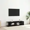 Image de Meuble Tv Chêne Noir 135 X 39 X 30 Cm Bois D'ingénierie Vidaxl