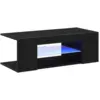 Image de Vidaxl meuble tv chêne noir 90 x 39 x 30 cm bois d'ingénierie