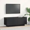 Image de Meuble TV - Chêne Noir - 100x35x40 cm - Bois dingénierie - Design contemporain