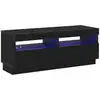 Image de Vidaxl meuble tv chêne noir 100 x 35 x 40 cm bois d'ingénierie