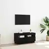Image de Meuble Tv Chêne Noir 80 X 35 X 40 Cm Bois D'ingénierie Vidaxl
