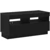 Image de Vidaxl meuble tv chêne noir 80 x 35 x 40 cm bois d'ingénierie