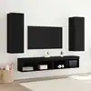 Image de Meuble Tv Mural 2 Pcs Chêne Noir 30,5 X 28,5 X 90 Cm Vidaxl