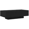 Image de Table basse moderne - vidaXL - Chêne Noir - 100x495x31 cm - Bois dingénierie - Montage facile - Laquée