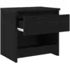 Image de Vidaxl cabinet de chevet 2 pcs chêne noir 40 x 30 x 39 cm
