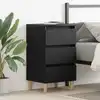 Image de Cabinet De Chevet Chêne Noir 40 X 35 X 69 Cm Bois D'ingénierie Vidaxl