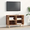 Image de Meuble TV - Vintage - Bois ancien - 695x30x50 cm - 4 compartiments de rangement