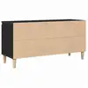 Image de Vidaxl meuble tv chêne noir 102 x 35 x 50 cm bois d'ingénierie