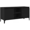 Image de Vidaxl meuble tv chêne noir 102 x 35 x 50 cm bois d'ingénierie