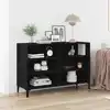 Image de Buffet Chêne Noir 103,5 X 35 X 70 Cm Bois D'ingénierie Vidaxl