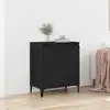 Image de Buffet Chêne Noir 60 X 35 X 70 Cm Bois D'ingénierie Vidaxl