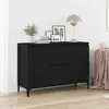 Image de vidaXL Buffet Chêne noir 104 x 35 x 70 cm Bois dingénierie 862597