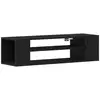 Image de Vidaxl meuble tv chêne noir 100 x 30 x 26,5 cm bois d'ingénierie
