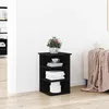 Image de vidaXL Meuble dappoint Chêne noir 35 x 35 x 55 cm Bois dingénierie 862602