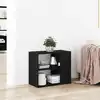 Image de Buffet Avec Tiroir Chêne Noir 60 X 30 X 50 Cm Bois D'ingénierie Vidaxl