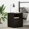 Image de vidaXL Cabinet de chevet Chêne noir 40 x 40 x 50 cm Bois dingénierie 862609