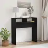 Image de Table Console Chêne Noir 78 X 30 X 80 Cm Bois D'ingénierie Vidaxl