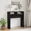 Image de Table console chêne noir 78 x 30 x 80 cm - bois dingénierie finition mate