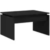 Image de Table basse rectangulaire - vidaXL - Chêne noir - Bois dingénierie - 68x38x50 cm - Assemblage requis - Design moderne