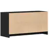 Image de Vidaxl meuble tv chêne noir 102 x 37,5 x 52,5 cm bois d'ingénierie