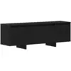 Image de Vidaxl meuble tv chêne noir 120 x 30 x 40,5 cm bois d'ingénierie