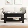 Image de Table Basse Chêne Noir 102 X 55 X 42 Cm Bois D'ingénierie Vidaxl