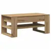 Image de Vidaxl table basse chêne artisanal 102 x 55 x 45 cm bois d'ingénierie