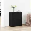 Image de Buffet Chêne Noir 60 X 30 X 70 Cm Bois D'ingénierie Vidaxl