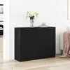 Image de vidaXL Buffet Chêne noir 905 x 30 x 70 cm Bois dingénierie 862740