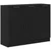 Image de Vidaxl buffet chêne noir 90,5 x 30 x 70 cm bois d'ingénierie