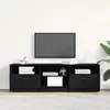 Image de Meuble Tv Chêne Noir 150 X 33,5 X 45 Cm Bois D'ingénierie Vidaxl