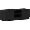Image de Vidaxl meuble tv 102 x 32 x 35.5 cm chêne noir bois d'ingénierie