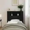 Image de Cabinet De Tête De Lit Chêne Noir Bois D'ingénierie Vidaxl