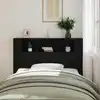 Image de Cabinet De Tête De Lit Chêne Noir Bois D'ingénierie Vidaxl