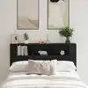 Image de Cabinet De Tête De Lit Chêne Noir Bois D'ingénierie Vidaxl