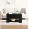 Image de Table Basse Chêne Noir 79 X 49 X 41 Cm Bois D'ingénierie Vidaxl