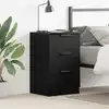 Image de Cabinet De Chevet Chêne Noir 40 X 65 X 65 Cm Bois D'ingénierie Vidaxl