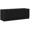 Image de Vidaxl meuble tv chêne noir 102 x 35 x 36,5 cm bois d'ingénierie
