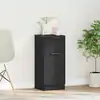 Image de Buffet Chêne Noir 30 X 30 X 70 Cm Bois D'ingénierie Vidaxl
