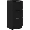 Image de Vidaxl buffet avec tiroir chêne noir 30 x 30 x 70 cm bois d'ingénierie