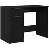 Image de Vidaxl bureau avec porte chêne noir 100 x 50 x 75 cm bois d'ingénierie