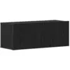 Image de Vidaxl meuble tv 2 pcs chêne noir 80 x 30 x 30 cm bois d'ingénierie