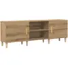Image de Vidaxl meuble tv chêne artisanal 150 x 30 x 50 cm bois d'ingénierie