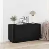 Image de Buffet Chêne Noir 102 X 35 X 55 Cm Bois D'ingénierie Vidaxl